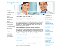 Tablet Screenshot of chirurgieratgeber.de